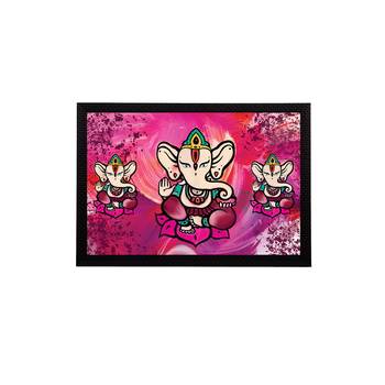 eCraftIndia Lord Ganesha Satin Matt Texture UV Art Painting 1