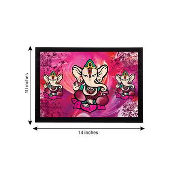 eCraftIndia Lord Ganesha Satin Matt Texture UV Art Painting 4