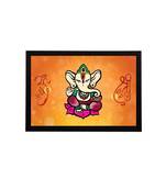 eCraftIndia Lord Ganesha Satin Matt Texture UV Art Painting