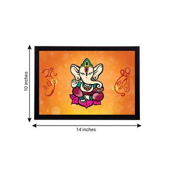 eCraftIndia Lord Ganesha Satin Matt Texture UV Art Painting 4