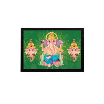 eCraftIndia Lord Ganesha Satin Matt Texture UV Art Painting 1