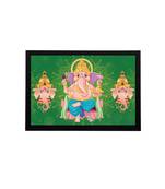 eCraftIndia Lord Ganesha Satin Matt Texture UV Art Painting
