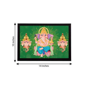eCraftIndia Lord Ganesha Satin Matt Texture UV Art Painting 4