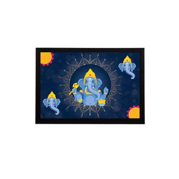 eCraftIndia Lord Ganesha Satin Matt Texture UV Art Painting 1