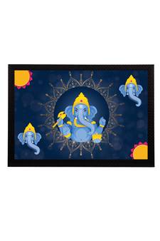 eCraftIndia Lord Ganesha Satin Matt Texture UV Art Painting