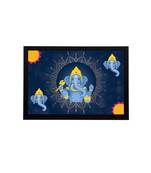 eCraftIndia Lord Ganesha Satin Matt Texture UV Art Painting
