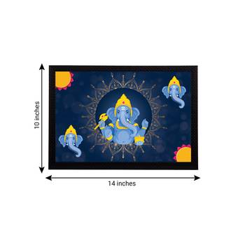 eCraftIndia Lord Ganesha Satin Matt Texture UV Art Painting 4
