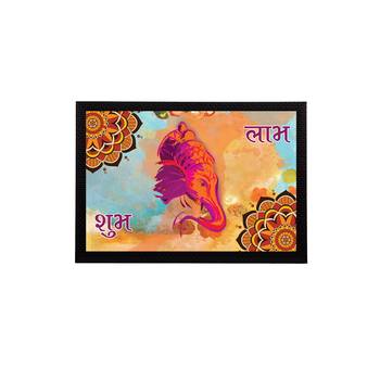 eCraftIndia Lord Ganesha Satin Matt Texture UV Art Painting 1