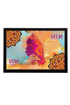 eCraftIndia Lord Ganesha Satin Matt Texture UV Art Painting