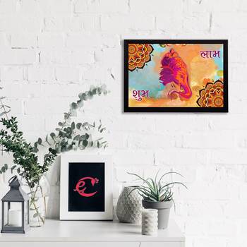 eCraftIndia Lord Ganesha Satin Matt Texture UV Art Painting 2