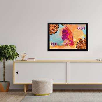 eCraftIndia Lord Ganesha Satin Matt Texture UV Art Painting 3