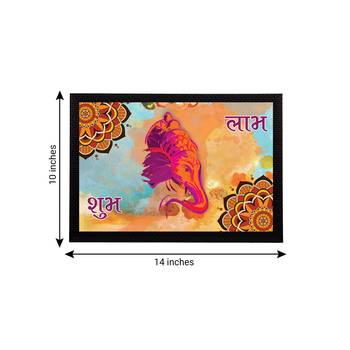 eCraftIndia Lord Ganesha Satin Matt Texture UV Art Painting 4