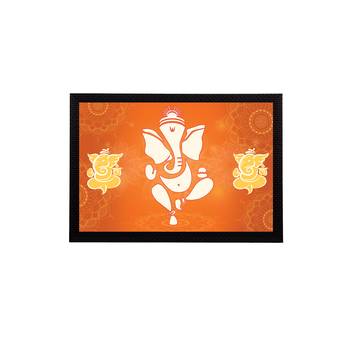 eCraftIndia Lord Ganesha Satin Matt Texture UV Art Painting 1
