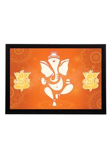 eCraftIndia Lord Ganesha Satin Matt Texture UV Art Painting