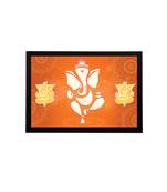 eCraftIndia Lord Ganesha Satin Matt Texture UV Art Painting