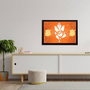 eCraftIndia Lord Ganesha Satin Matt Texture UV Art Painting 3