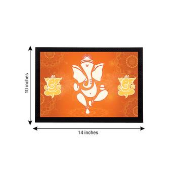 eCraftIndia Lord Ganesha Satin Matt Texture UV Art Painting 4