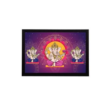 eCraftIndia Lord Ganesha Satin Matt Texture UV Art Painting 1