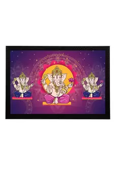 eCraftIndia Lord Ganesha Satin Matt Texture UV Art Painting