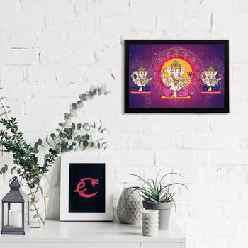 eCraftIndia Lord Ganesha Satin Matt Texture UV Art Painting 2