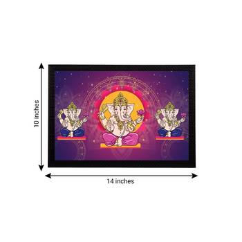 eCraftIndia Lord Ganesha Satin Matt Texture UV Art Painting 4