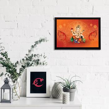 eCraftIndia Lord Ganesha Satin Matt Texture UV Art Painting 2
