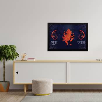 eCraftIndia Lord Ganesha Satin Matt Texture UV Art Painting 3