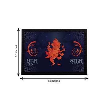 eCraftIndia Lord Ganesha Satin Matt Texture UV Art Painting 4