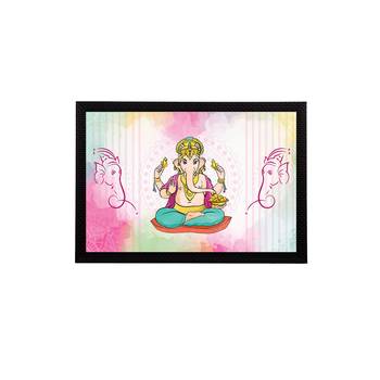 eCraftIndia Lord Ganesha Satin Matt Texture UV Art Painting 1
