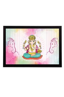 eCraftIndia Lord Ganesha Satin Matt Texture UV Art Painting