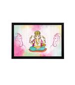 eCraftIndia Lord Ganesha Satin Matt Texture UV Art Painting