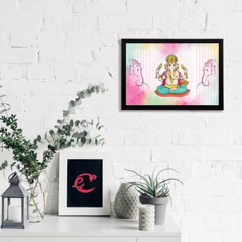 eCraftIndia Lord Ganesha Satin Matt Texture UV Art Painting 2