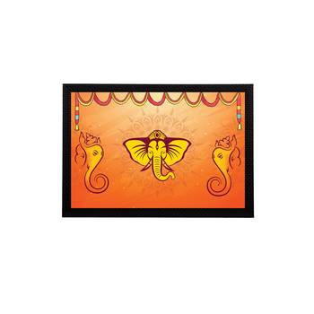 eCraftIndia Lord Ganesha Satin Matt Texture UV Art Painting 1