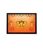 eCraftIndia Lord Ganesha Satin Matt Texture UV Art Painting