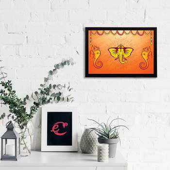 eCraftIndia Lord Ganesha Satin Matt Texture UV Art Painting 2