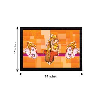 eCraftIndia Lord Ganesha Satin Matt Texture UV Art Painting 4