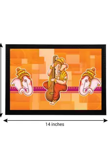 eCraftIndia Lord Ganesha Satin Matt Texture UV Art Painting