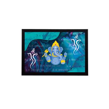 eCraftIndia Lord Ganesha Satin Matt Texture UV Art Painting 1