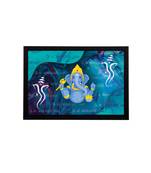 eCraftIndia Lord Ganesha Satin Matt Texture UV Art Painting