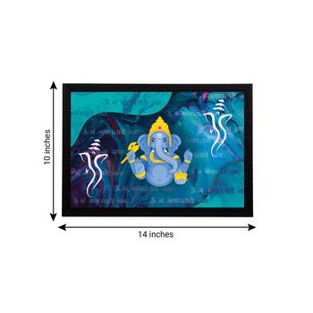 eCraftIndia Lord Ganesha Satin Matt Texture UV Art Painting 4