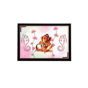 eCraftIndia Lord Ganesha Satin Matt Texture UV Art Painting 1