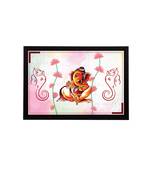 eCraftIndia Lord Ganesha Satin Matt Texture UV Art Painting