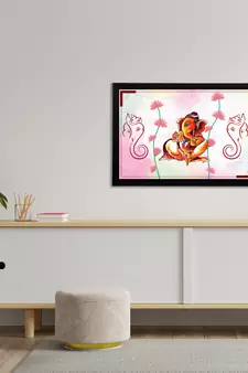 eCraftIndia Lord Ganesha Satin Matt Texture UV Art Painting