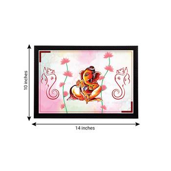 eCraftIndia Lord Ganesha Satin Matt Texture UV Art Painting 4