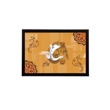 eCraftIndia Lord Ganesha Satin Matt Texture UV Art Painting 1
