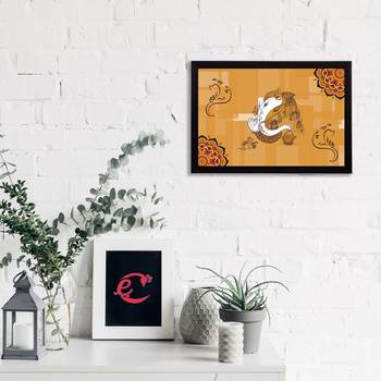 eCraftIndia Lord Ganesha Satin Matt Texture UV Art Painting 2