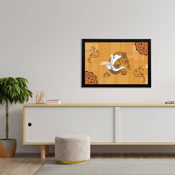 eCraftIndia Lord Ganesha Satin Matt Texture UV Art Painting 3