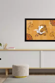 eCraftIndia Lord Ganesha Satin Matt Texture UV Art Painting