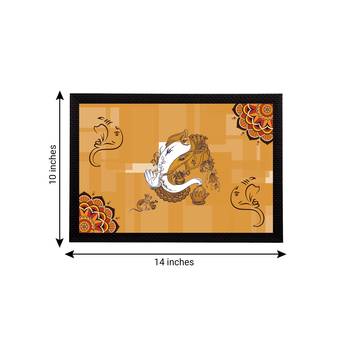 eCraftIndia Lord Ganesha Satin Matt Texture UV Art Painting 4