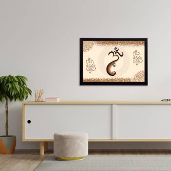 eCraftIndia Lord Ganesha Satin Matt Texture UV Art Painting 3